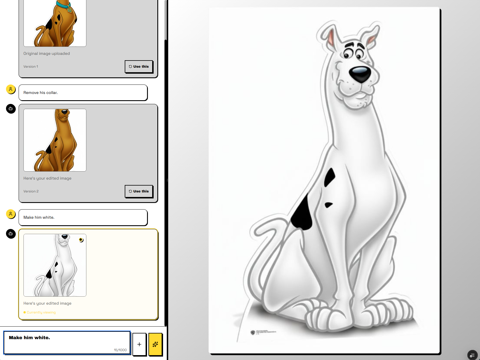 Retrofy interface showing retro design with image editing capabilities